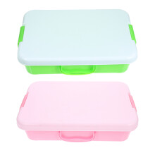 2Pcs Portable Sensory Bin With Lid - Plastic Sand Tray With Handle