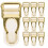 10 Unidades Sock Clamps Ajustable Correa Clip 6