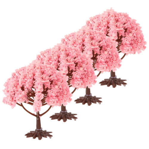 4 Piezas Árbol De Artificial, Mini Decoración Floral