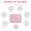Pink Fleece Pet Blanket Flannel Soft Solid Color Warm Bedding 9