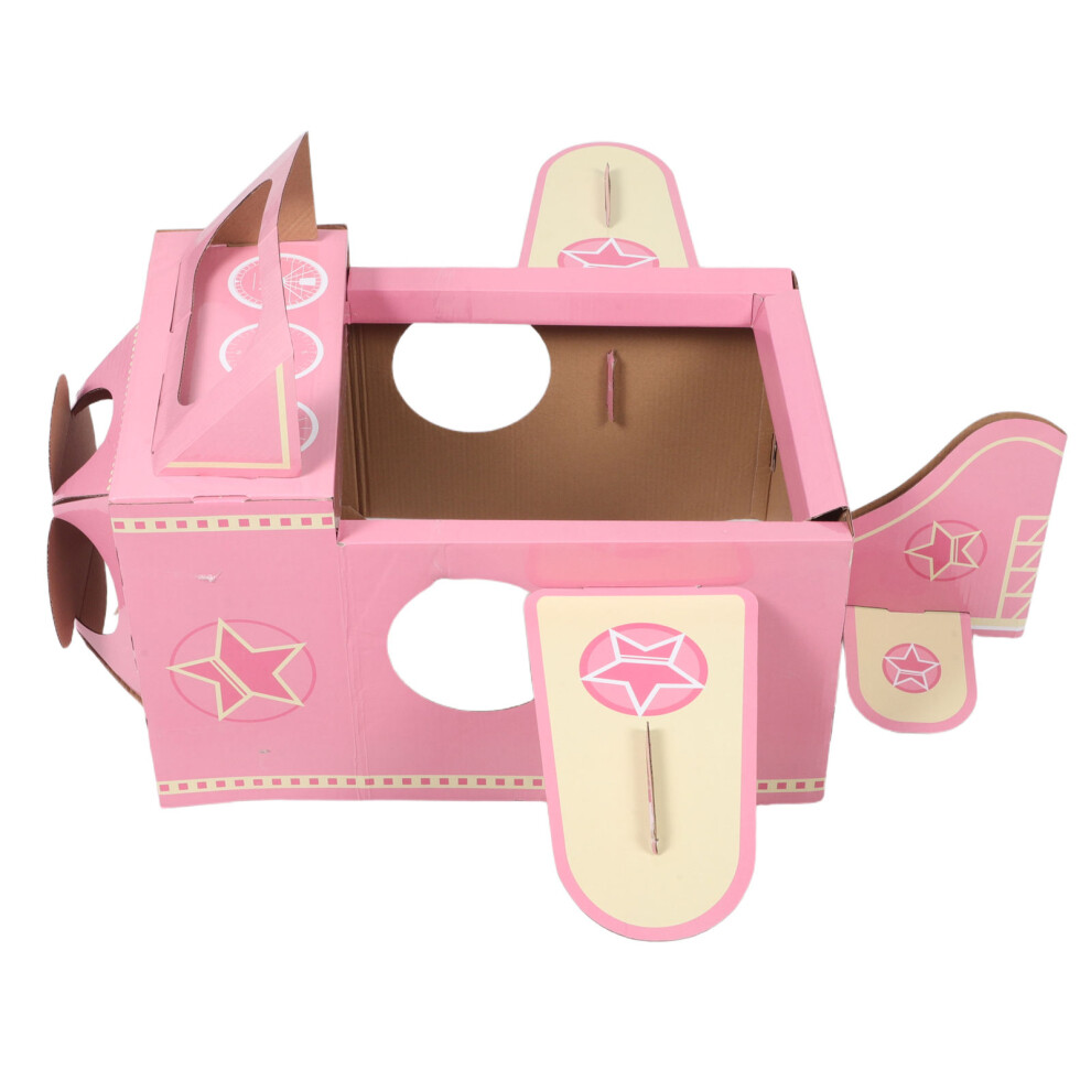 Photos - Fancy Dress Wearable Cardboard Airplane Costume For Toddler Boy DIY Aircraft Toy