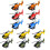 12Pcs Children Airplanes Pull Back Power Helicopter Toys 11