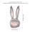 Rabbit Headwear Cartoon Plush Hat With Movable Ears Grey 2