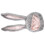 Rabbit Headwear Cartoon Plush Hat With Movable Ears Grey 8