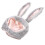 Rabbit Headwear Cartoon Plush Hat With Movable Ears Grey 9