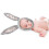 Rabbit Headwear Cartoon Plush Hat With Movable Ears Grey 7