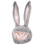 Rabbit Headwear Cartoon Plush Hat With Movable Ears Grey 6