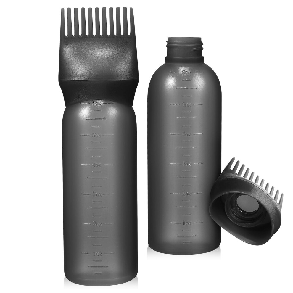 Iplusmile 2Pcs Root Comb Applicator Bottles With Hair Dying Brush