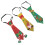 3 Pièces Cravates Imprimées Fêtes Accessoires Costumes 6