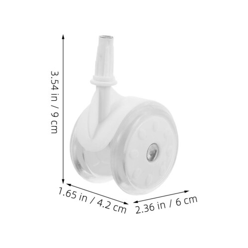 2Pcs Universal Baby Walker Wheel Replacement Plastic Casters 1