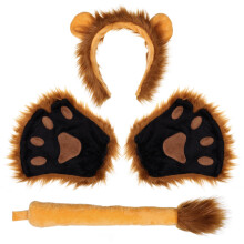 Lovely Lion Cosplay Kit Met Wanten, Oren, Haarband En