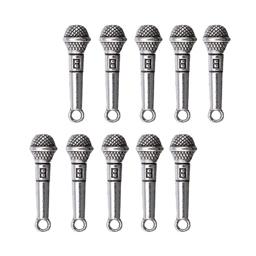 Photos - Other Toys 10Pcs Mini Alloy Microphones For Doll House Decor