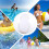 3 Palloni Da Spiaggia Gonfiabili Con Lustrini 10