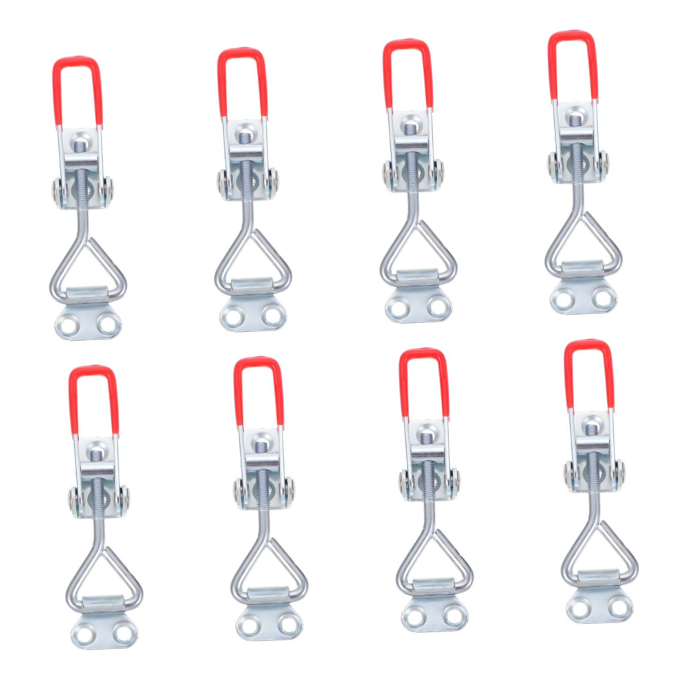 8 Pcs Heavy Duty Adjustable Iron Latch Clamps For Toolbox Quick Release Toggle Pull Latches Zinc Plated 9067246120245