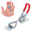 8 Pcs Heavy Duty Adjustable Iron Latch Clamps For Toolbox Quick Release Toggle Pull Latches Zinc Plated 2
