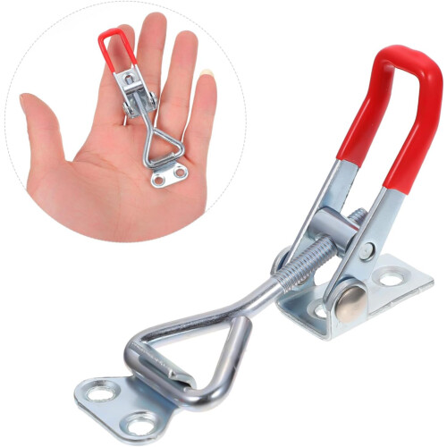 8 Pcs Heavy Duty Adjustable Iron Latch Clamps For Toolbox Quick Release Toggle Pull Latches Zinc Plated 1