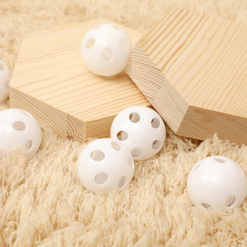 50 Pcs Plastic Rattle Balls Inserts For Pet 2