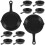 10Pcs Mini Frying Pans Simulation Cooking Pan Models Kitchen Gadgets 5