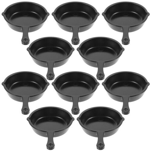 10Pcs Mini Frying Pans Simulation Cooking Pan Models Kitchen Gadgets 1