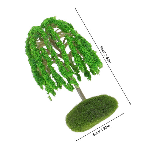 8 Pezzi Albero Miniatura Realistico Per Paesaggio Artificiale 2