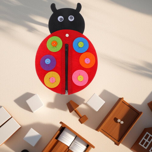 Educativo In Coccinella Con Cerniera Per Bambini 2