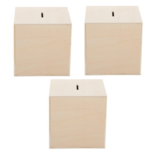3Pcs Frascos De Para Poupança Dinheiro 1