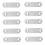 20Pcs 37Mm Stainless Steel Straight Metal Bracket Silver 1