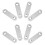 20Pcs 37Mm Stainless Steel Straight Metal Bracket Silver 11
