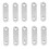 20Pcs 37Mm Stainless Steel Straight Metal Bracket Silver 9