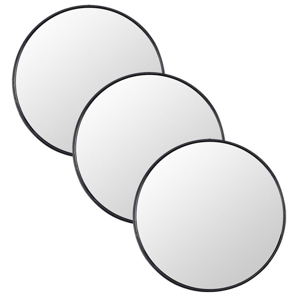 Artibetter Raindrops 3Pcs Suction Cup Magnifying Mirrors Small Travel Mirrors