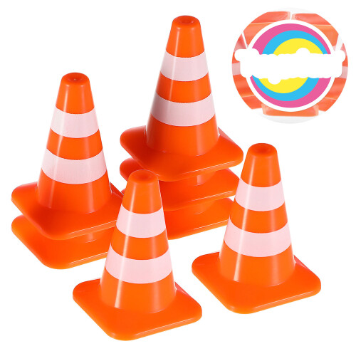 7 Pièces Cônes Miniatures De En Plastique Pour Enfants