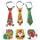 3 Kerststropdassen Gedrukte Feestelijke Accessoires 3