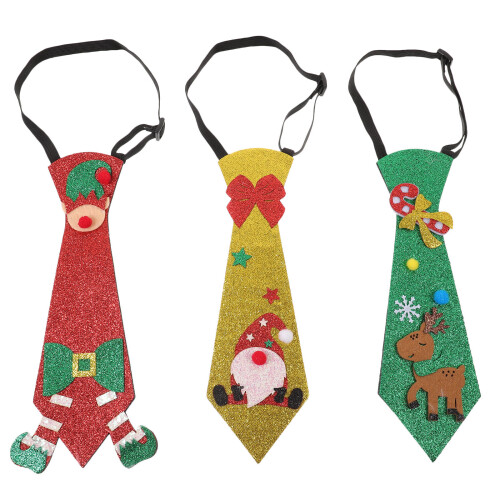 3 Kerststropdassen Gedrukte Feestelijke Accessoires 1