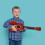 1 Set Kids Plastic Ukulele Beginner Musical Instrument Toy 6