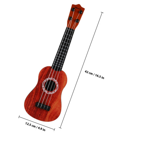 1 Set Kids Plastic Ukulele Beginner Musical Instrument Toy 1