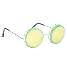 2 groene citroenbrillen voor feest of bruiloft, 2 stuks