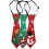3 Kerststropdassen Gedrukte Dasjes Kerstaccessoires 9
