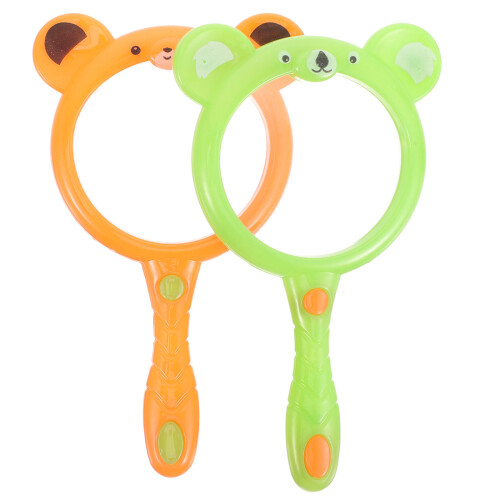 2Pcs Kids Handheld Reading Magnifier For Exploring