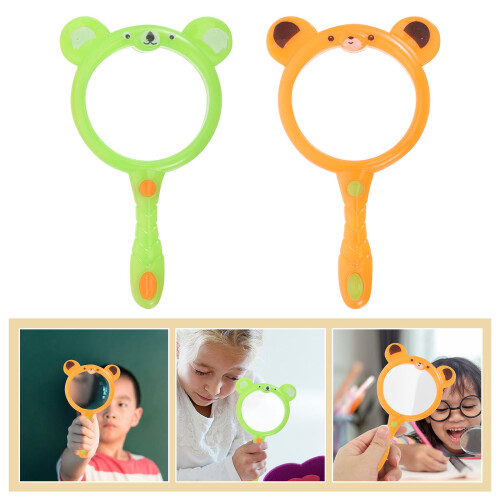 2Pcs Kids Handheld Reading Magnifier For Exploring 2
