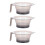 3Pcs Tintura Plástico Kit Mistura Profissional 5