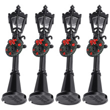 4 Sztuki Miniatury Lampa Uliczna Do Domku Lalek