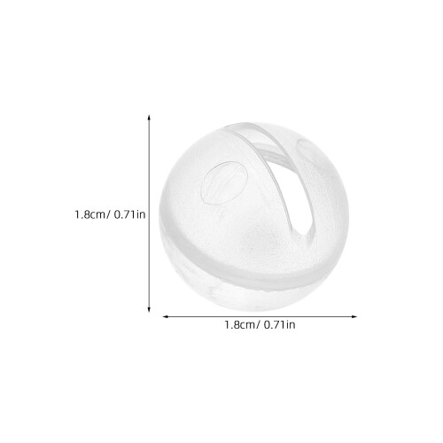 30 Unidades Chocalho Squeakers Transparente Para Bebê 1