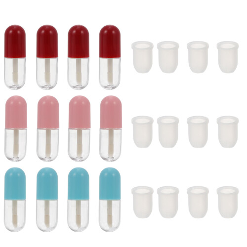 12 Mini Capsule Lipgloss Tube Draagbaar Diy Container 1