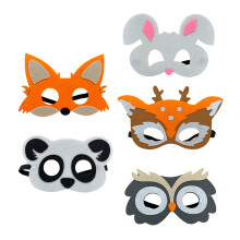 5 Stuks Dieren Felt Maskers Voor Kinderfeest