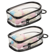 2Pcs Saco Transparente Para Exibição De Com Chaveiro E Pompons