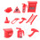 8Pcs Realistic Firefighter Playset With Extinguisher And Ladder 10