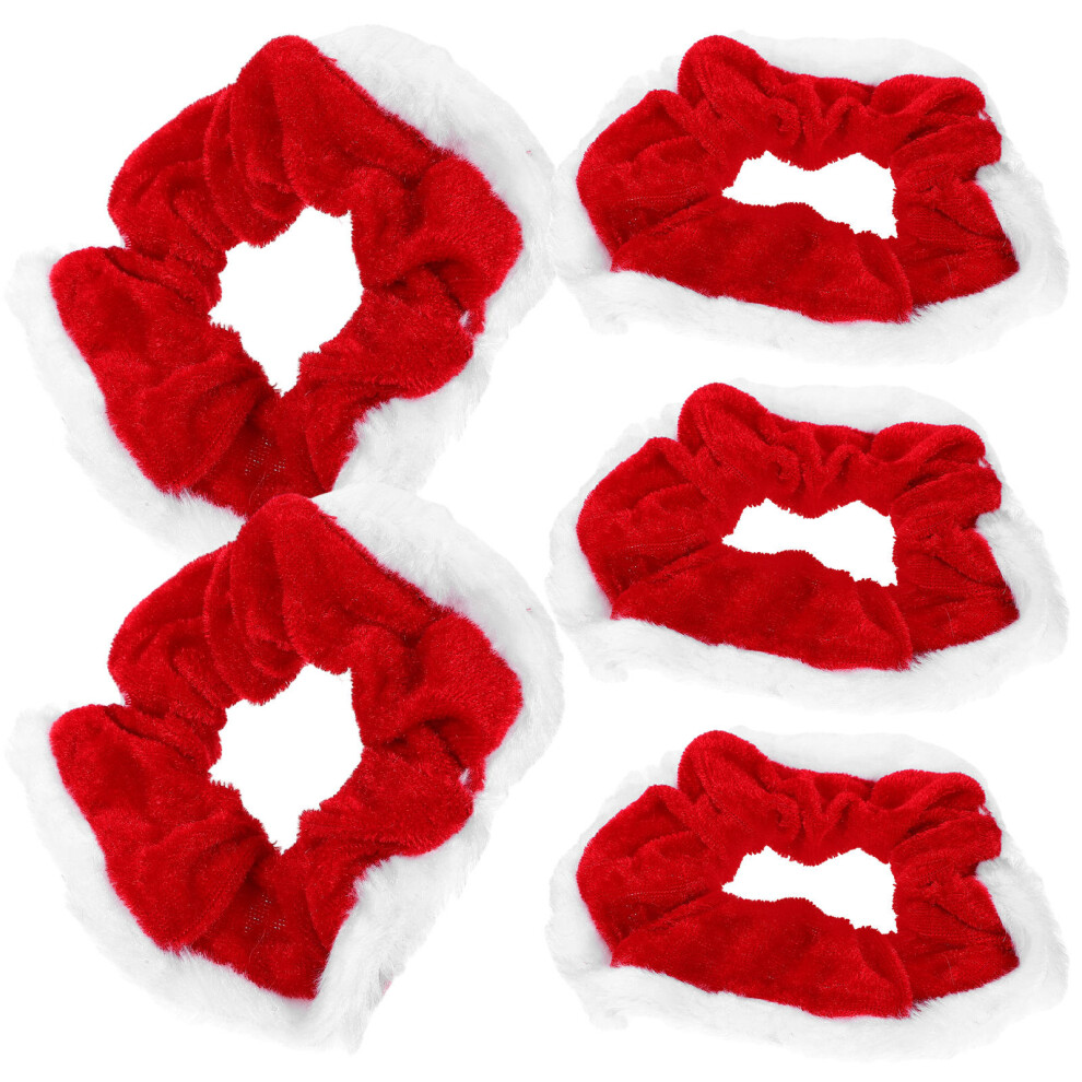5 Sztuk Maseczek Na WłOsy Christmas Elastyczne WstążKi Dla Kobiet-image