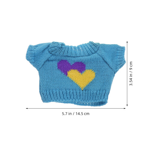 3Pcs Roupa Para Urso De Pelúcia, Suéter Decorativo E Conjunto 1