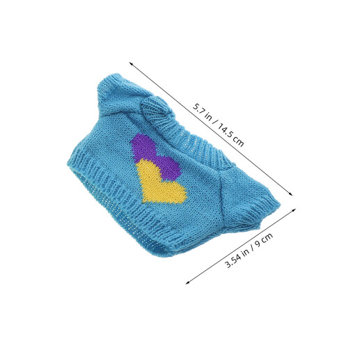 3Pcs Roupa Para Urso De Pelúcia, Suéter Decorativo E Conjunto 2
