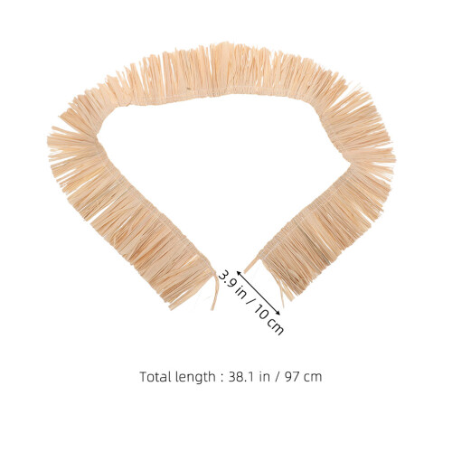 Rafia Natural Com De Borla Para Artesanato Decoração 2